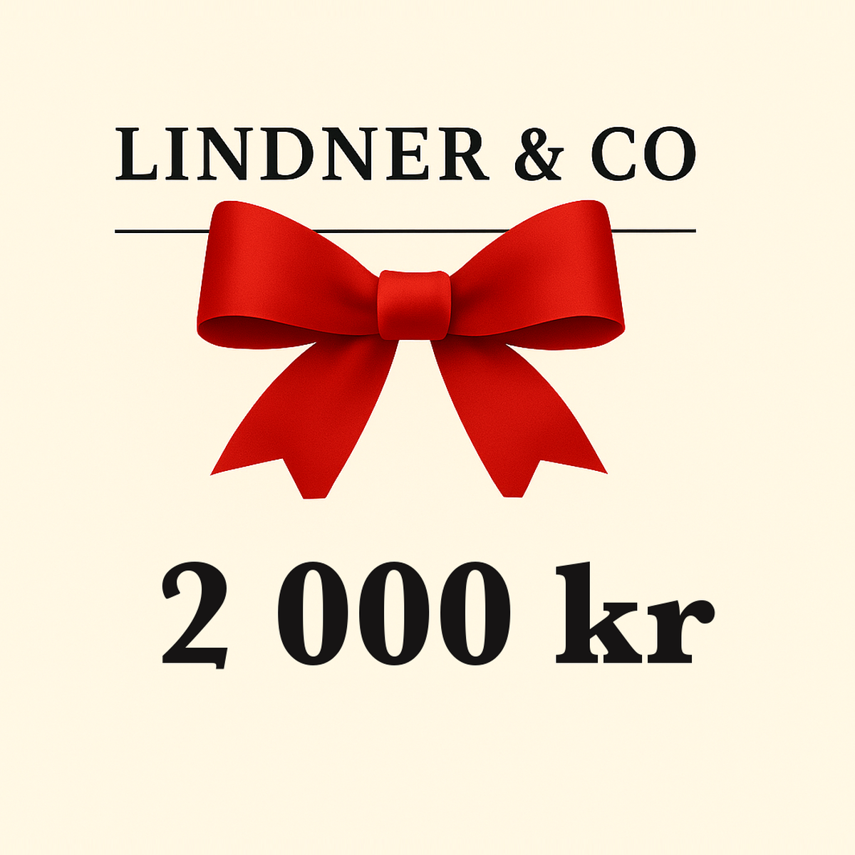 Lindner & Co Presentkort · 2 000 kr