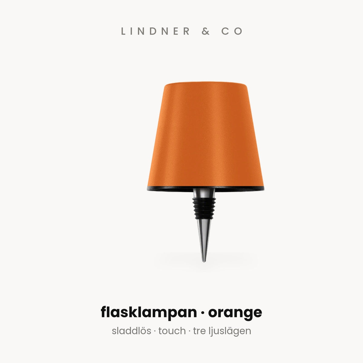 Flasklampan orange