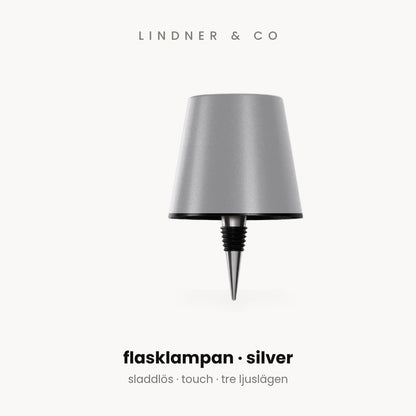 Flasklampan silver